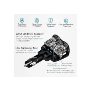 Divisor de encendedor de cigarrillos de 150 W cargador de_5