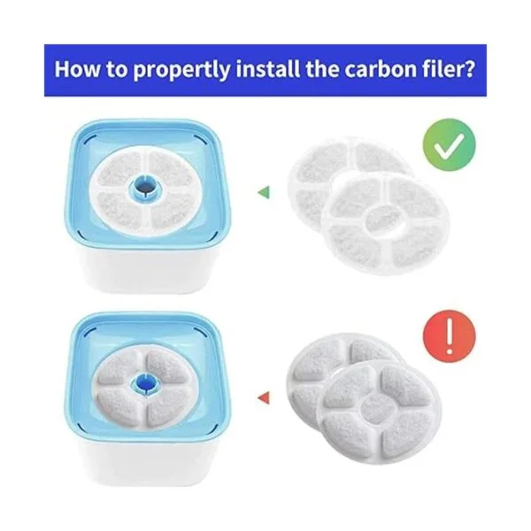 Filtros de repuesto para fuente de agua de mascotas_6