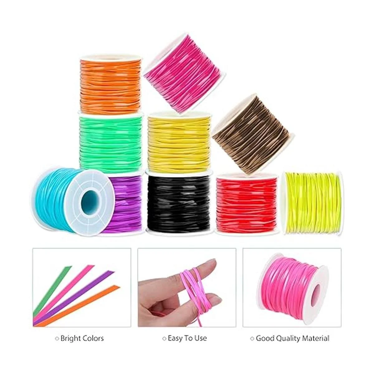 Mckanti Cordón de plástico 12 paquetes de cordón de_6