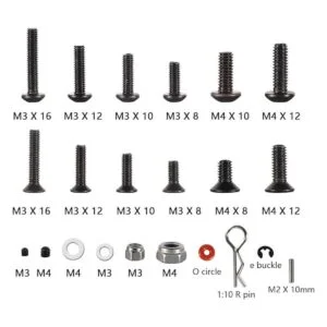 WEISHUJI Juego universal de tornillos RC de 500 piezas_3