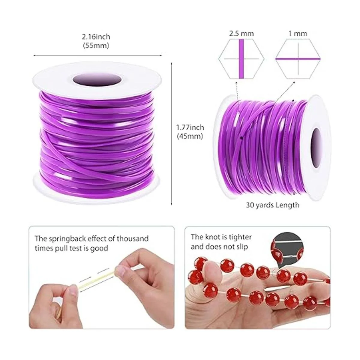 Mckanti Cordón de plástico 12 paquetes de cordón de_5