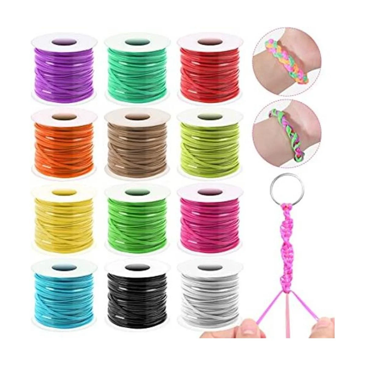 Mckanti Cordón de plástico 12 paquetes de cordón de_1