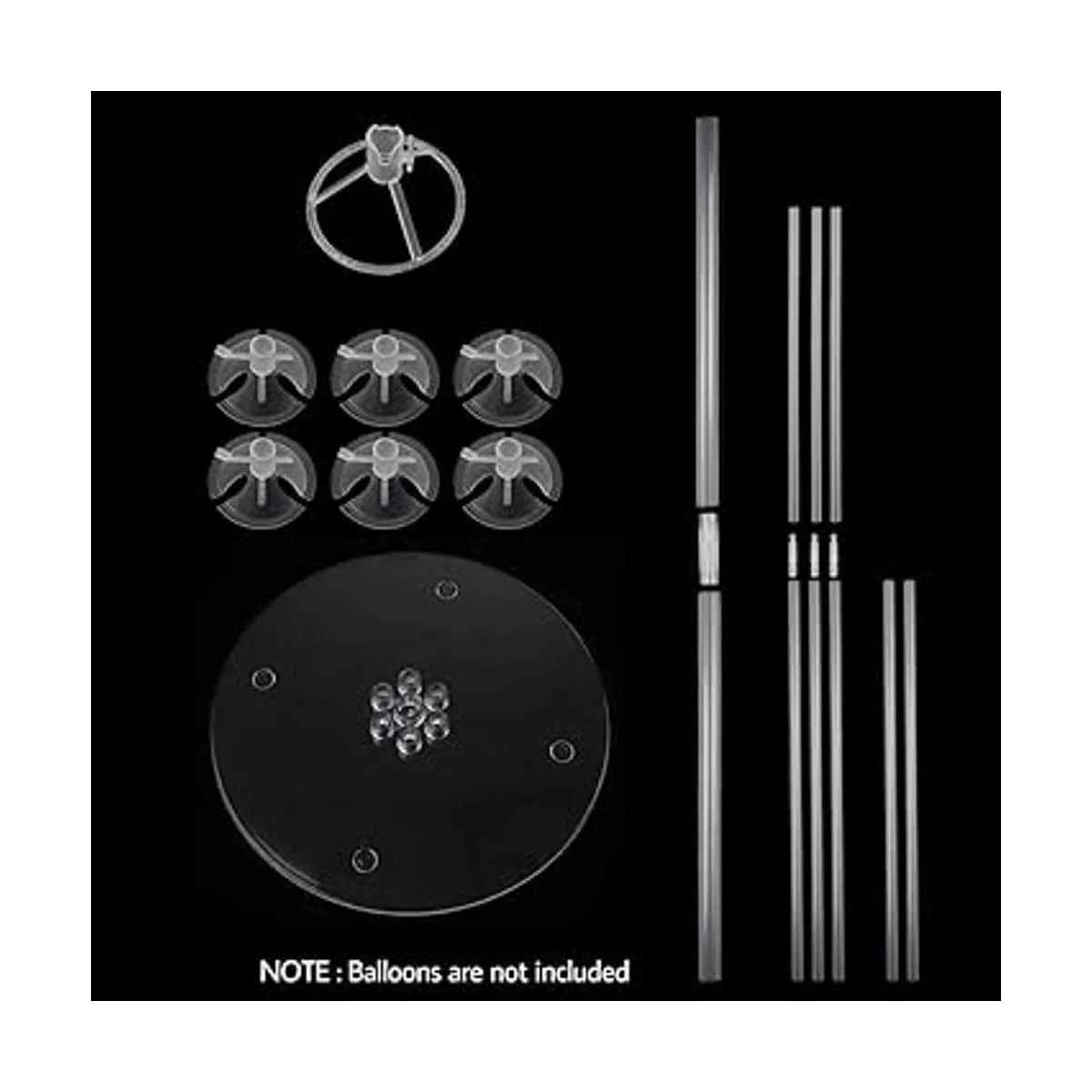 Kit de soporte de globos 7 juegos de soporte de globos_3