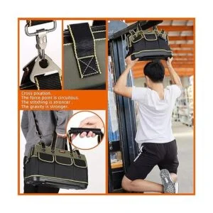 FASTECH Bolsa de herramientas de boca ancha de 15.0 in_6