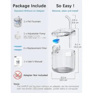 Fuente de agua para gatos dispensador de agua para_5