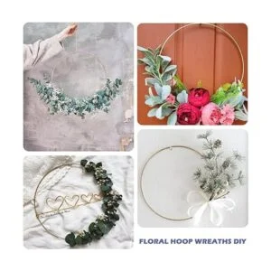 Paquete de 8 anillos de metal florales de 14 pulgadas para_2