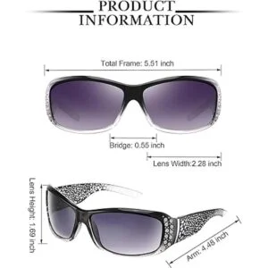 3 pares de lentes de sol retro con diamantes de imitación_2