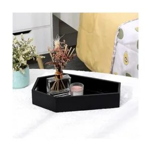 Bandeja de ataúd estante de madera para servir en forma_2