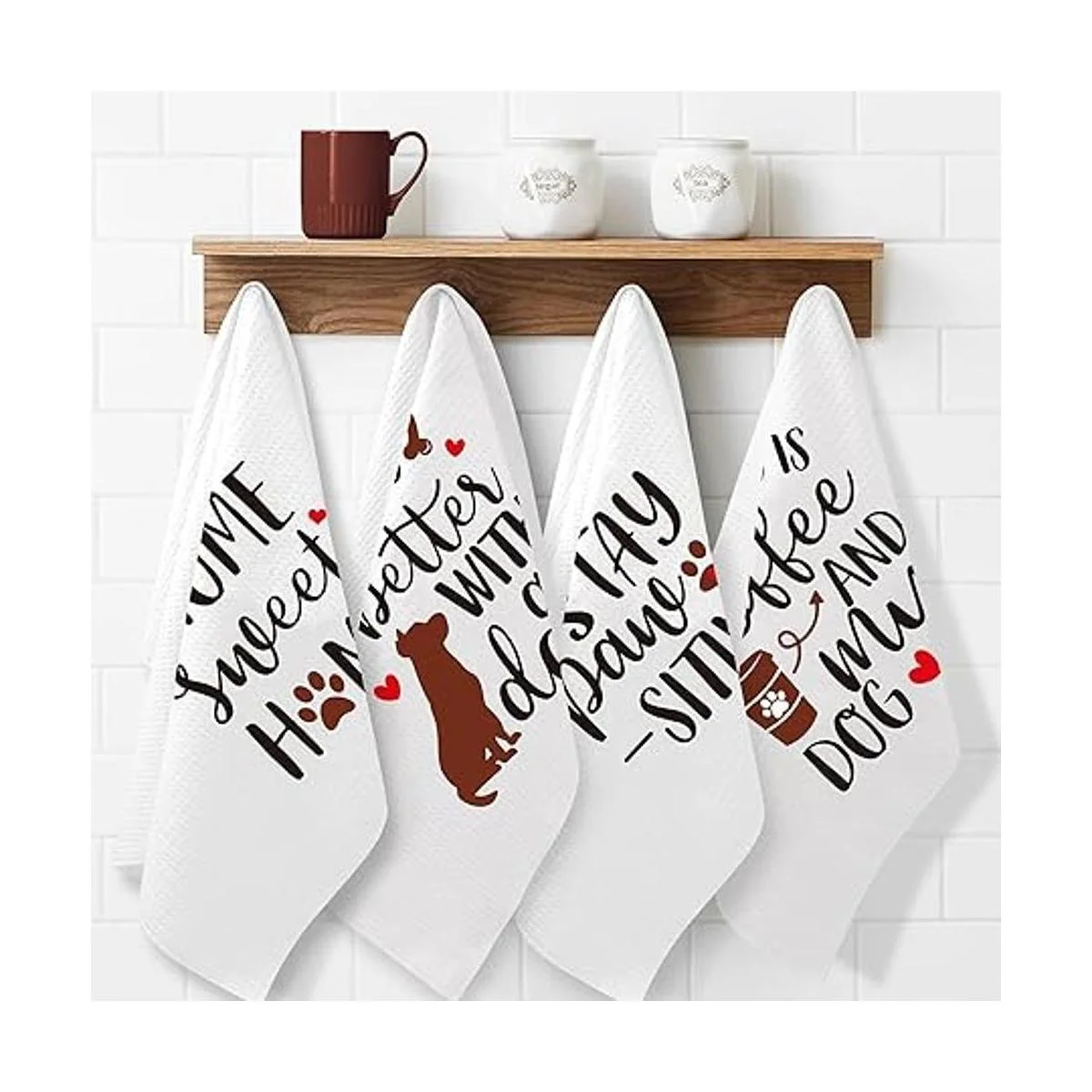 Divertidas toallas de cocina para perros divertidas_5