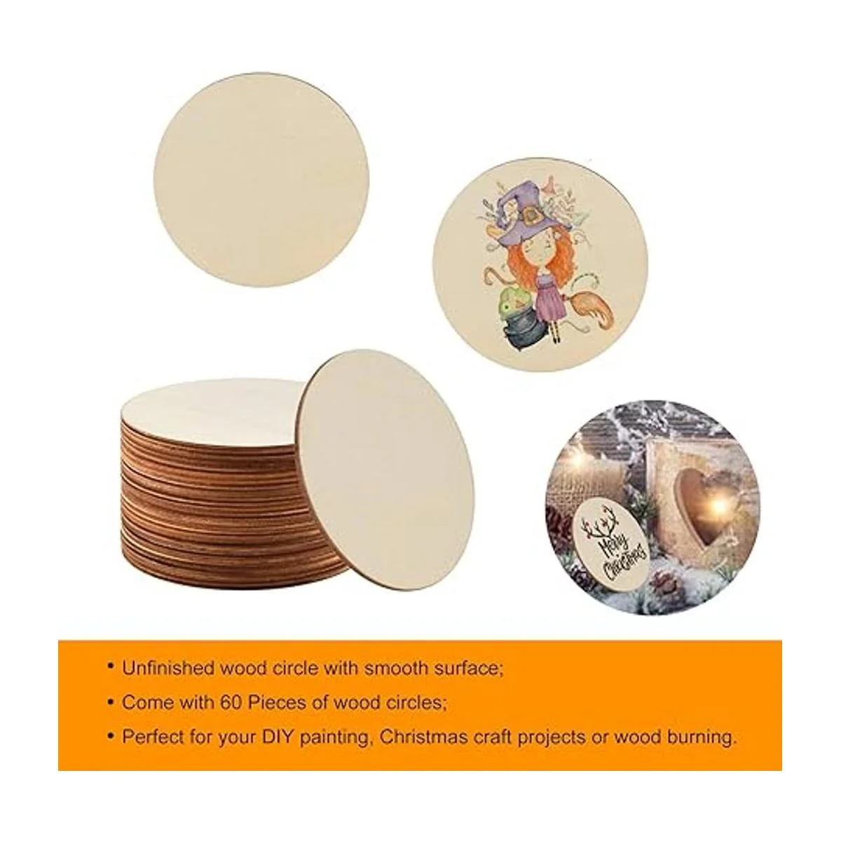60 piezas de círculos de madera sin terminar de 5 pulgadas_3
