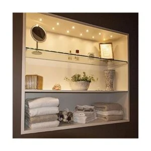 Mini empotrable regulable LED Puck Light blanco brillante_5