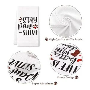 Divertidas toallas de cocina para perros divertidas_4