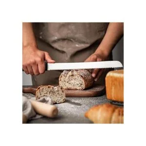 Cortador de pan largo serrado de acero inoxidable para pan_2