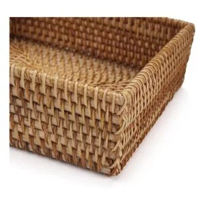 Servilletero cuadrado de ratán 7.5 x 7.5 x 2.5 pulgadas_4