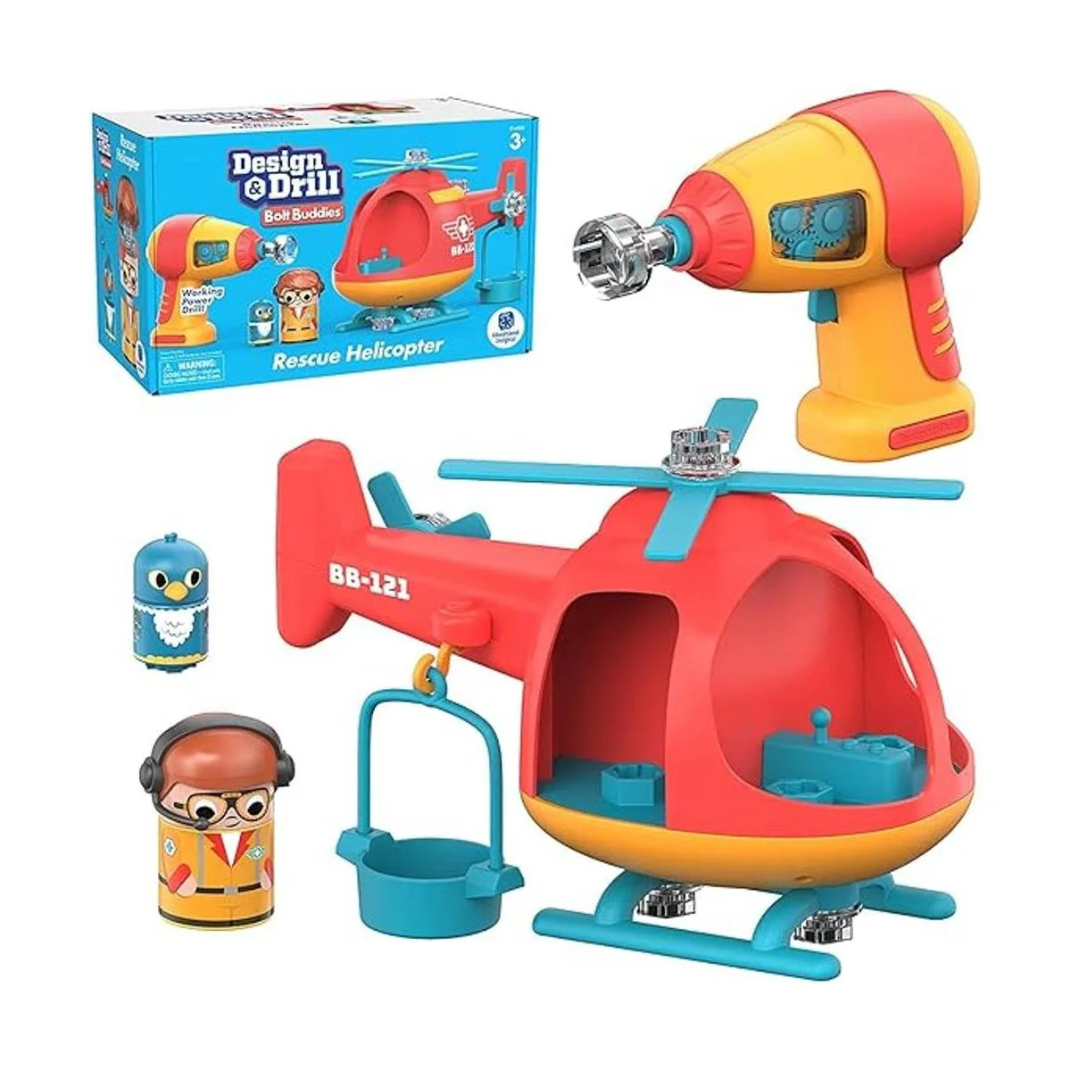 Educational Insights Juguete de helicóptero de diseño y_1