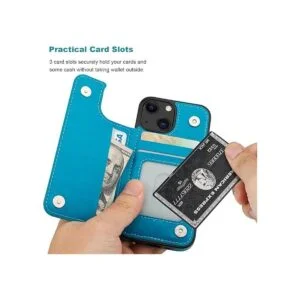 Vaburs Funda compatible con iPhone 13 Mini con soporte_5