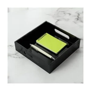 Bandeja de acrílico resistente para servir con asas de 5_5