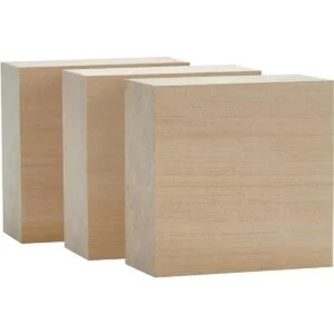 Craftiff Bloques de madera de tilo 4.0 x 4.0 x 2.0 in_1