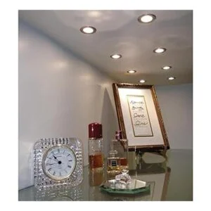 Mini empotrable regulable LED Puck Light blanco brillante_4