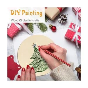 60 piezas de círculos de madera sin terminar de 5 pulgadas_6