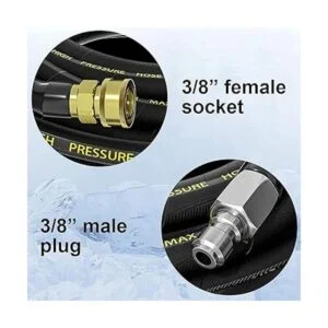 POHIR Manguera de látigo de lavadora a presión de 5 pies_5