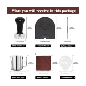 Ezebesta Juego de prensa de café de 2.008 in para máquina_2