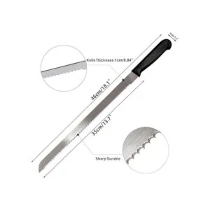 Cortador de pan largo serrado de acero inoxidable para pan_4