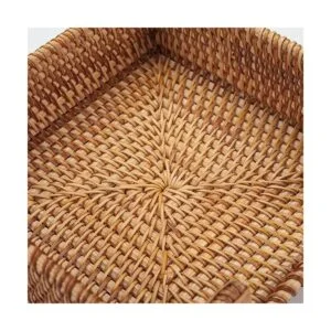 Servilletero cuadrado de ratán 7.5 x 7.5 x 2.5 pulgadas_3