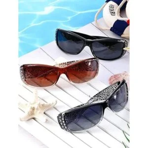 3 pares de lentes de sol retro con diamantes de imitación_5