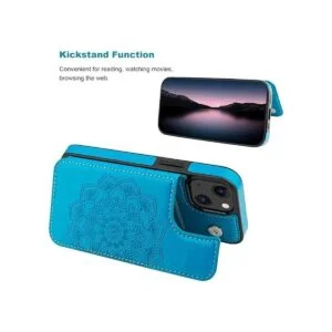 Vaburs Funda compatible con iPhone 13 Mini con soporte_4