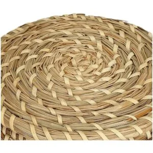 Dicunoy Juego de 3 cestas pequeñas de mimbre con tapa_5