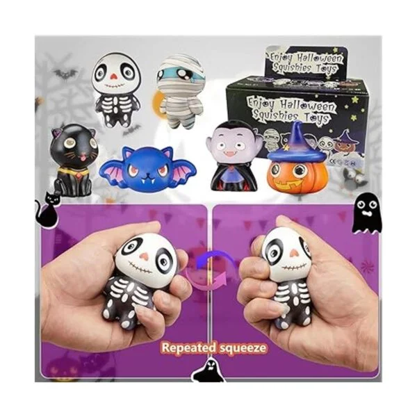 Nuevo6 paquetes de juguetes Squishies de Halloween_3
