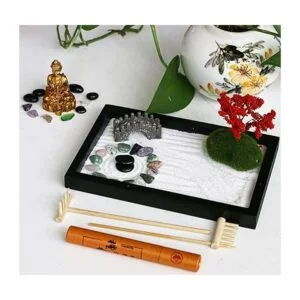 Mini kit de meditación Zen para jardín mesa japonesa_2