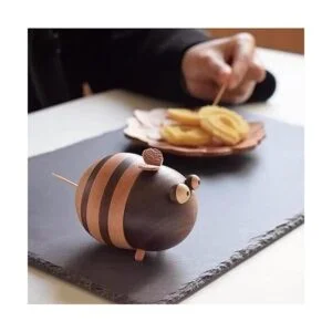 Dispensador de palillos de dientes decoración de abejas_5