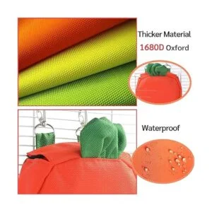 JanYoo Bolsa de alimentación de heno de conejo para jaula_2