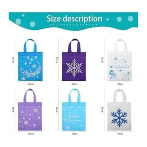 24 bolsas de recuerdos de fiesta de copo de nieve bolsas_2