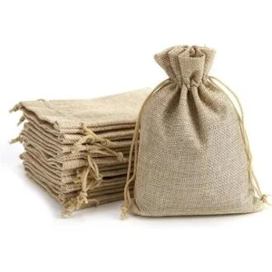Tendwarm 50 bolsas de regalo de arpillera de 4 x 6_1