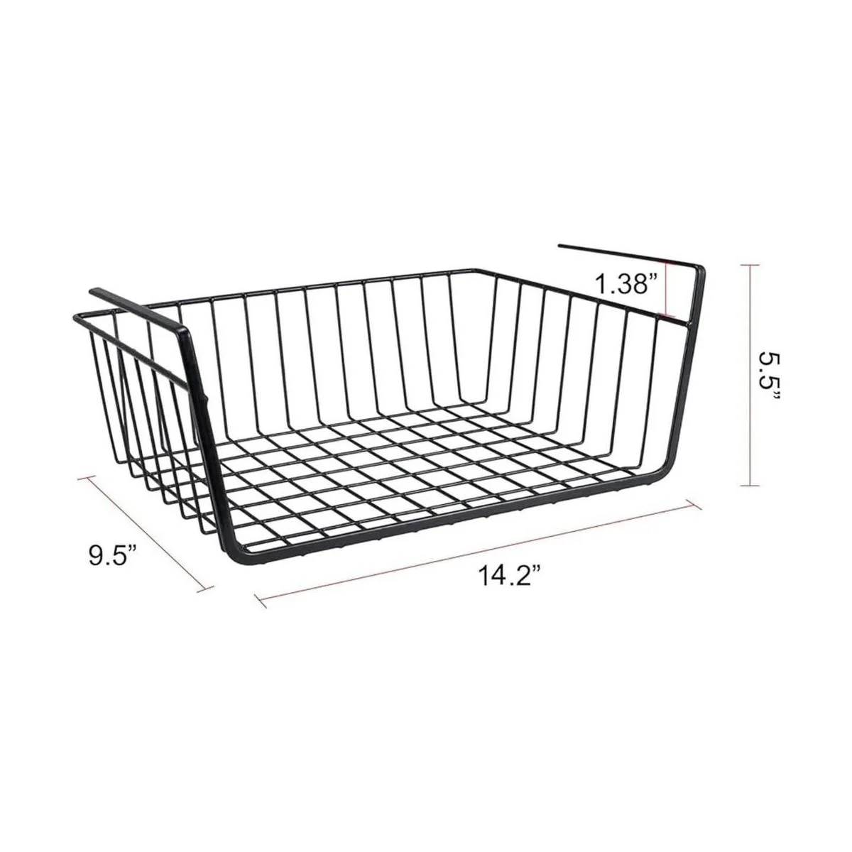 Cesta de almacenamiento para debajo del estante cesta de_7