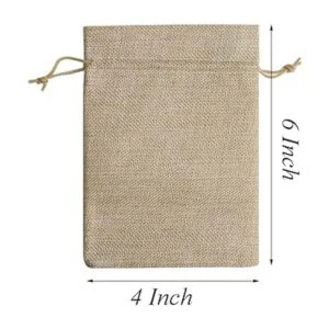 Tendwarm 50 bolsas de regalo de arpillera de 4 x 6_4