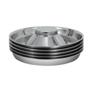 BobbyPet Comedero de platos para cachorros de acero_4