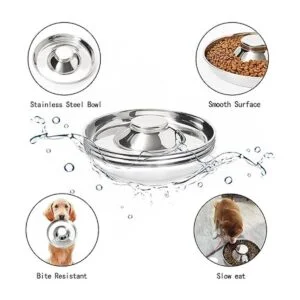 Thankspaw Cuencos de acero inoxidable para cachorros_3