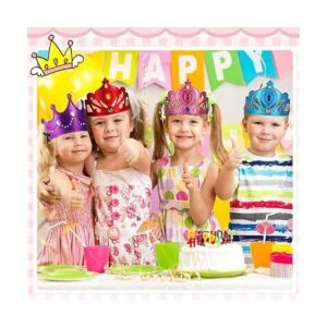 Juego de 44 coronas de espuma para niños tiaras de_5