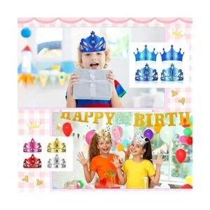 Juego de 44 coronas de espuma para niños tiaras de_6