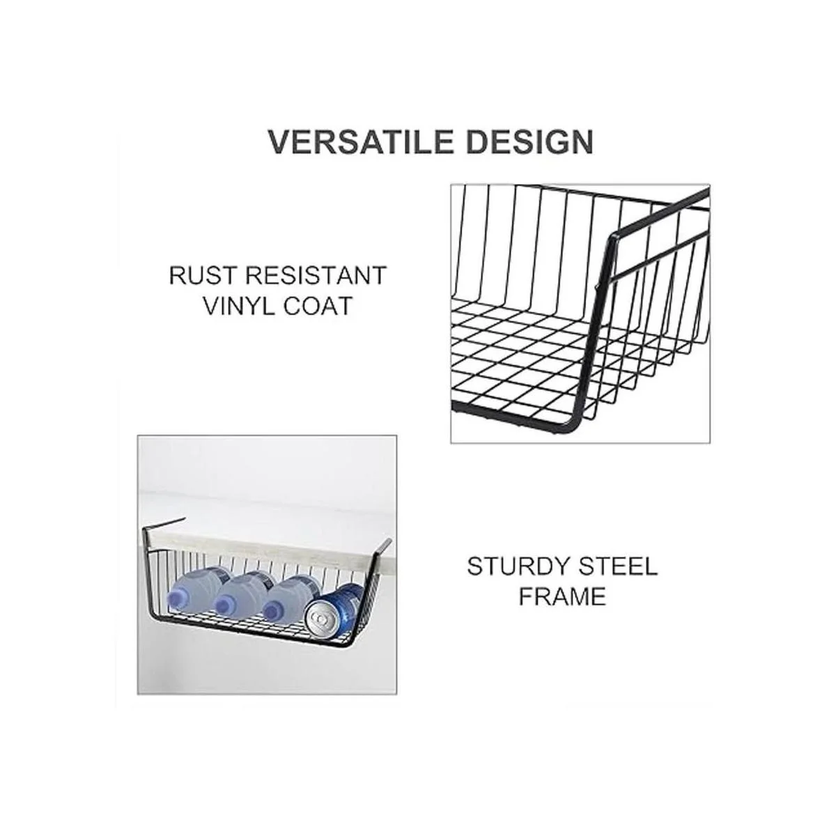 Cesta de almacenamiento para debajo del estante cesta de_6