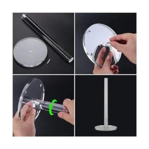 Worhe Soporte de toalla de papel acrílico transparente_6