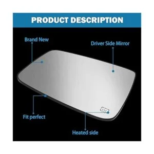 Espejo térmico lateral del conductor compatible con Dodge_4