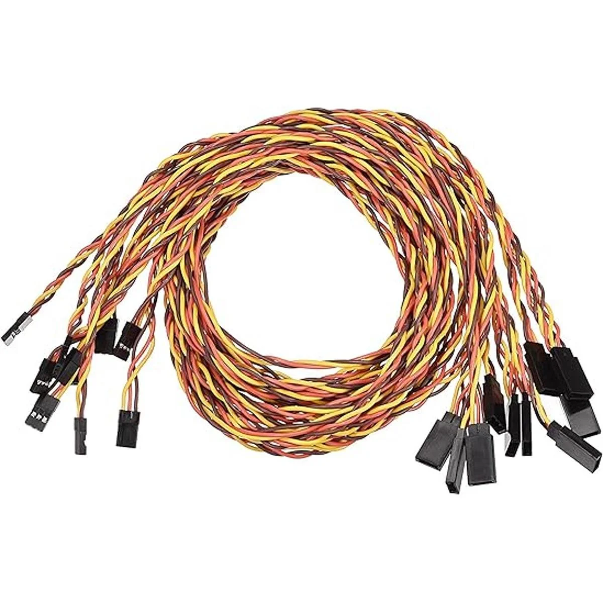 uxcell 10pcs 3Pin Servo Extensión Cable Cable Conector_1