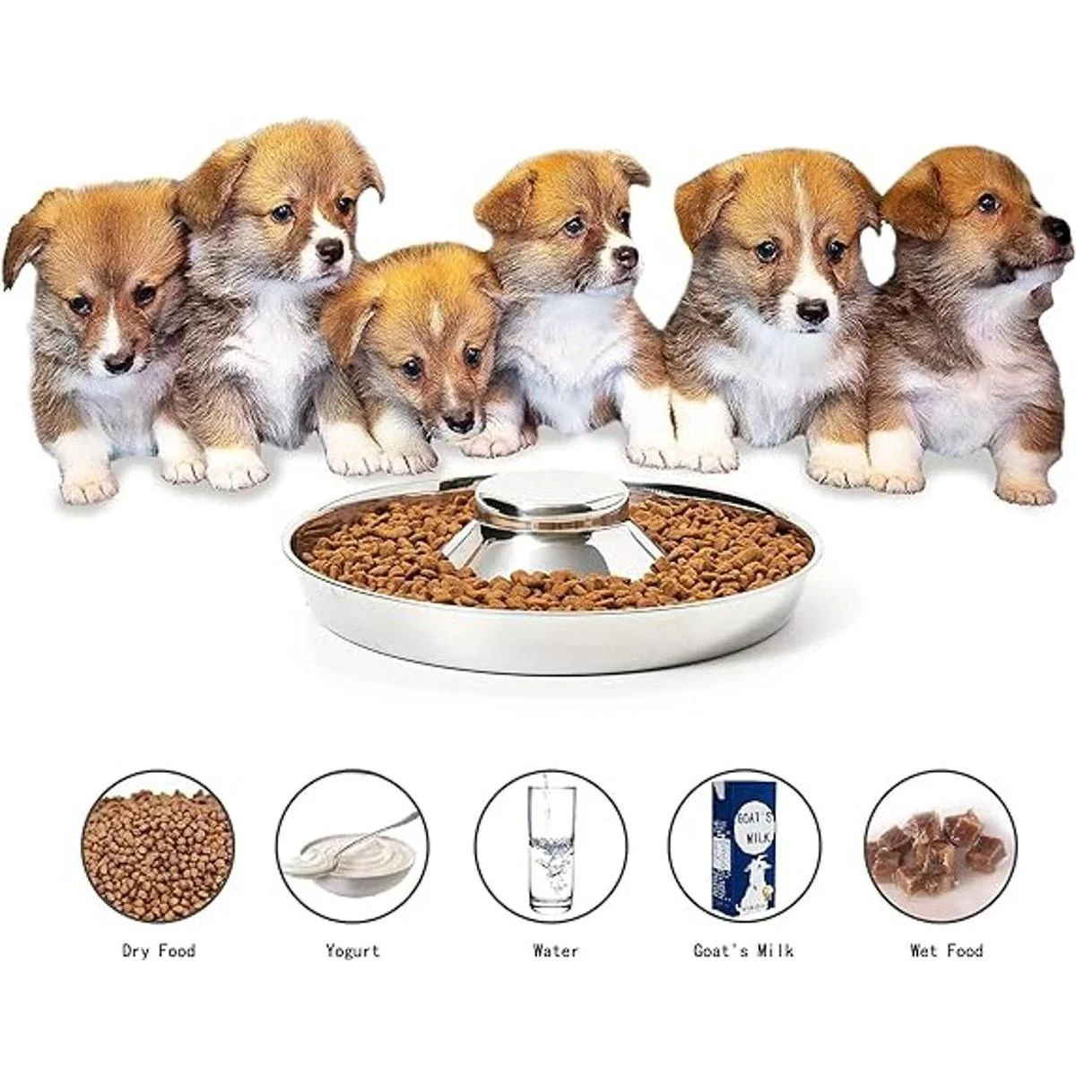 Thankspaw Cuencos de acero inoxidable para cachorros_5