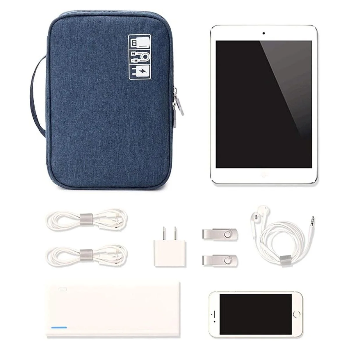 Bolsa organizadora de cables de viaje funda de accesorios_7