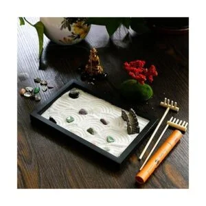 Mini kit de meditación Zen para jardín mesa japonesa_3